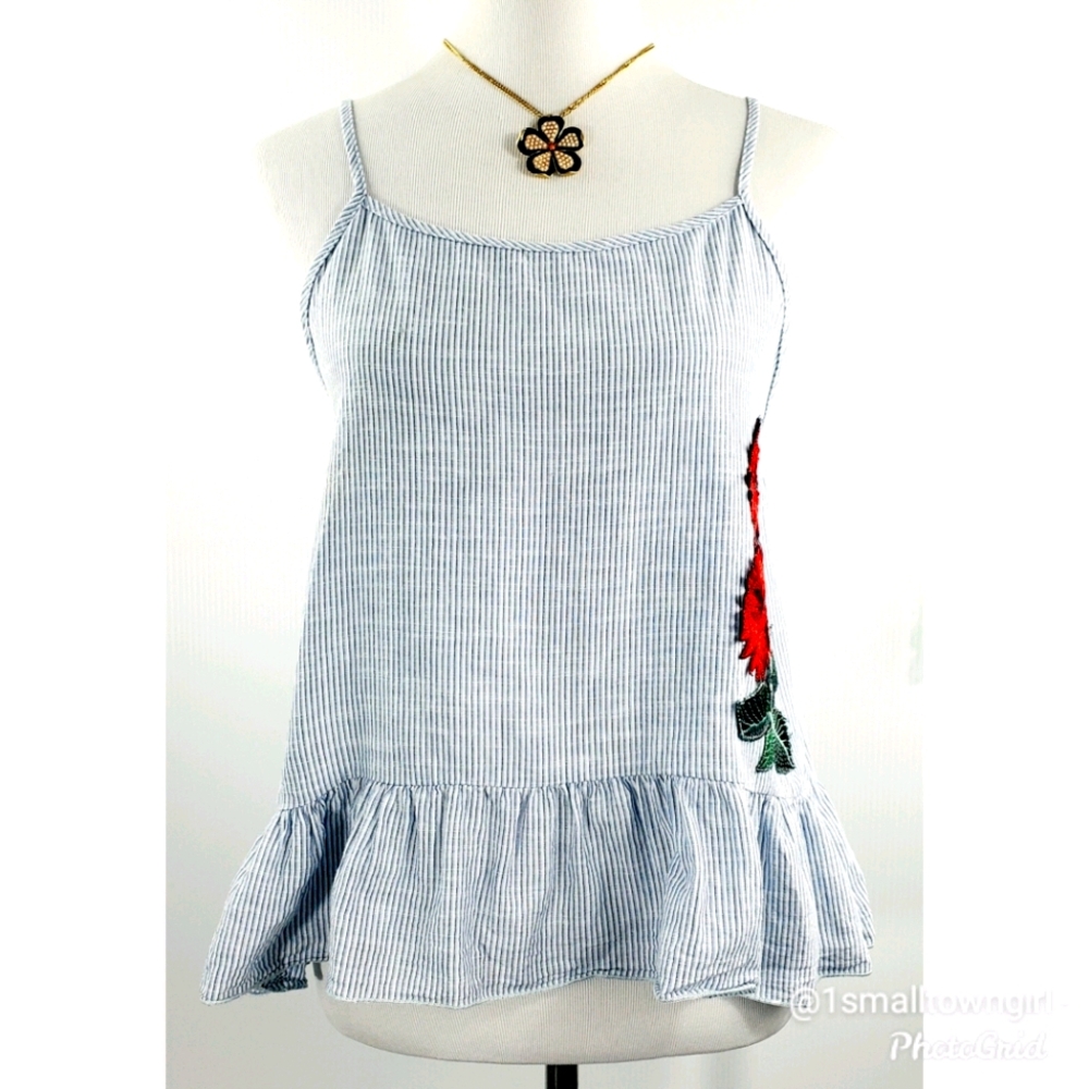Twinkle ruffle bottom swing top S blue/white - Picture 2 of 9